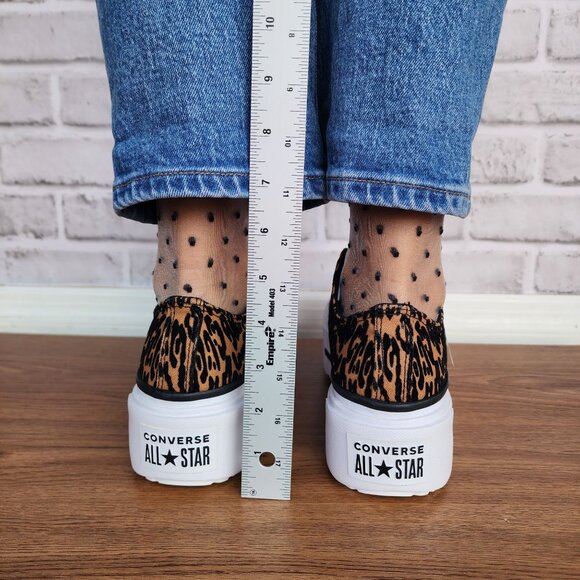 Converse Chuck Taylor Lift Double Stack Low Sz 6 Men Shoes Sneaker Black A16405C - Picture 5 of 9